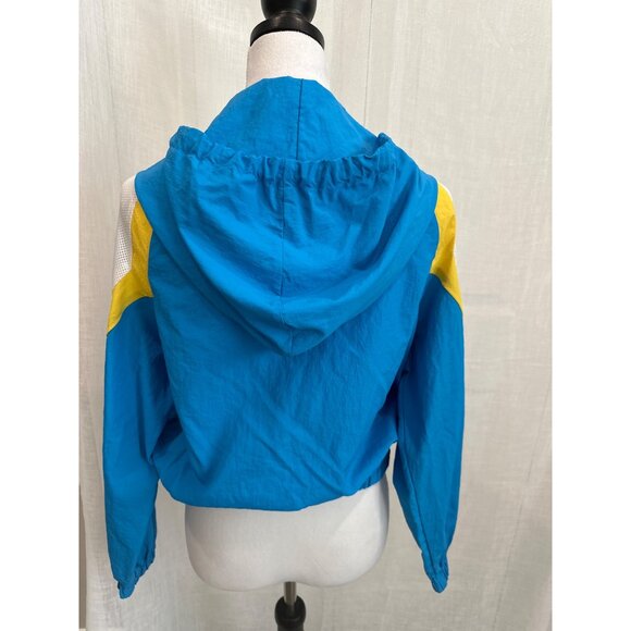 Guess Los Angeles Blue & Yellow Mesh Windbreaker Jacket Medium - Picture 5 of 6